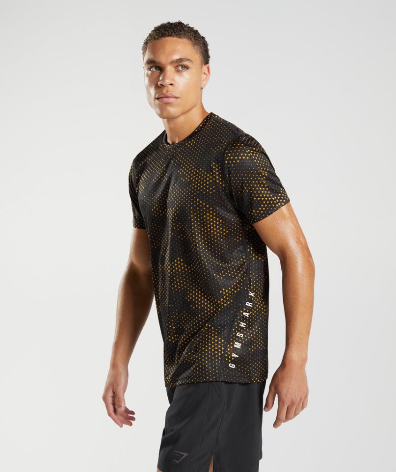 Men's Gymshark Sport T-Shirts Black | NZ 1HLUXP